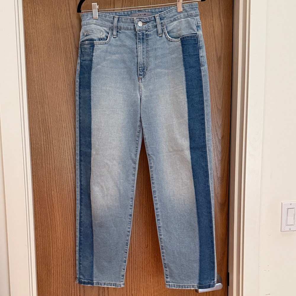 Joe's Jeans High Rise Two-Tone Blue Jeans boho